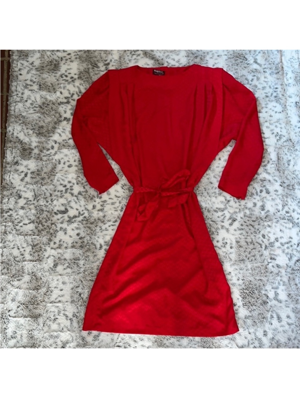 Vintage Raoul chevron print dress